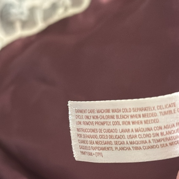 VINTAGE FRENCH DRESSING Brown Satin Cream Lace Camisole Tank Top size L Y2K 90’s - Picture 5 of 6